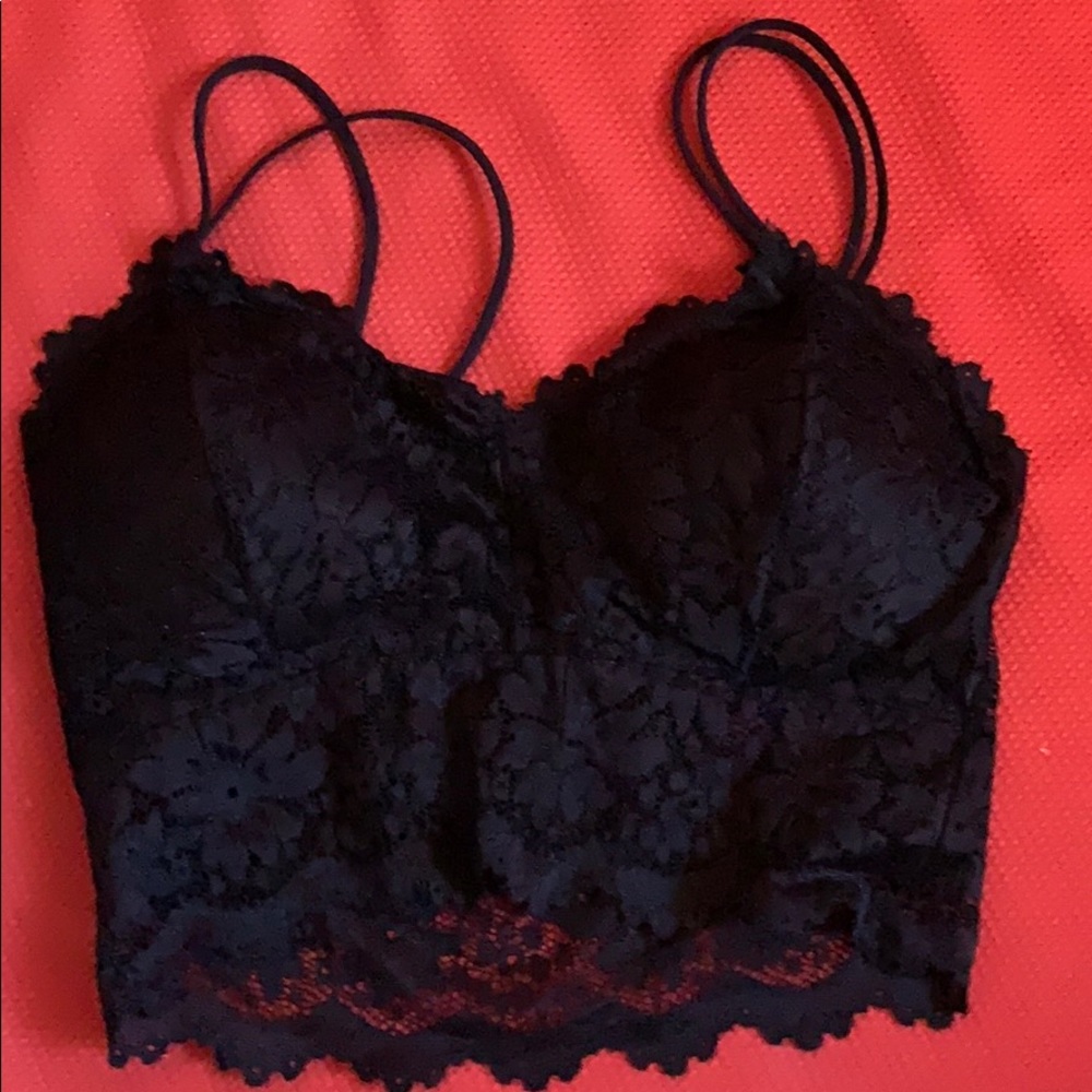 Women lace bra (black; M)